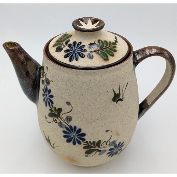 Tonala Dining Vintage Tonala Teapot Mexican Pottery Sandstone